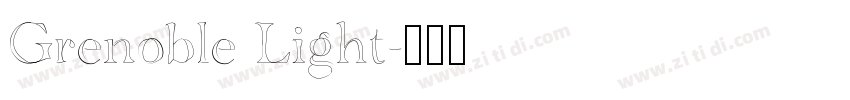 Grenoble Light字体转换